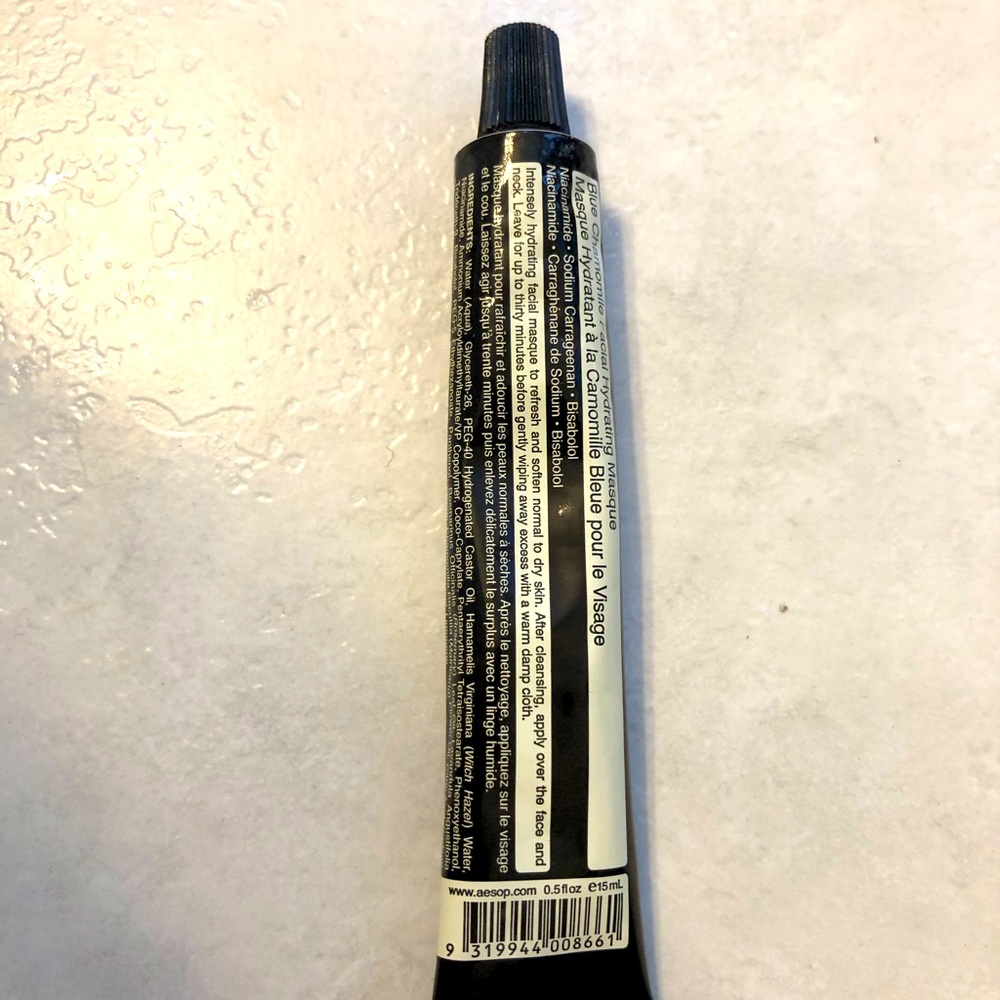 Aesop blue chamomile hydrating mask .5 oz